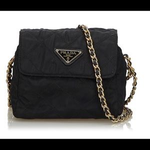 Prada Nylon Quilted Crossbody Purse
